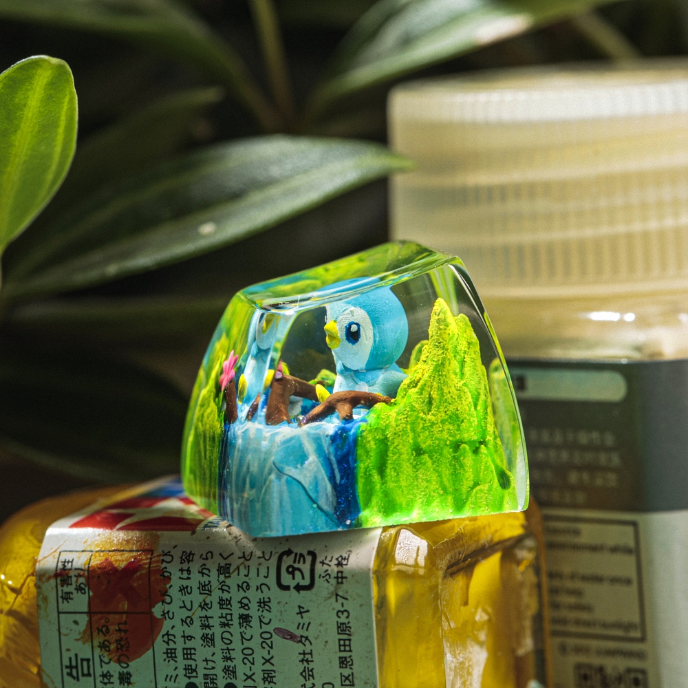 Pokemon - Piplup Artisan Keycap Breakwooden 4