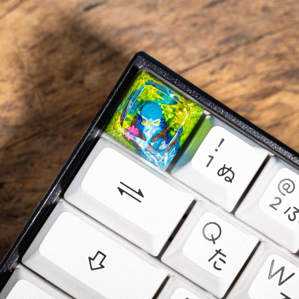 Pokemon - Piplup Artisan Keycap Breakwooden 5