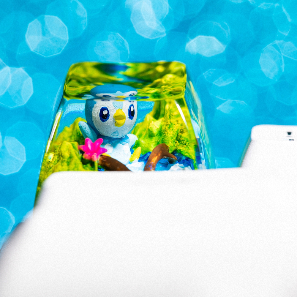 Pokemon - Piplup Artisan Keycap Breakwooden 5