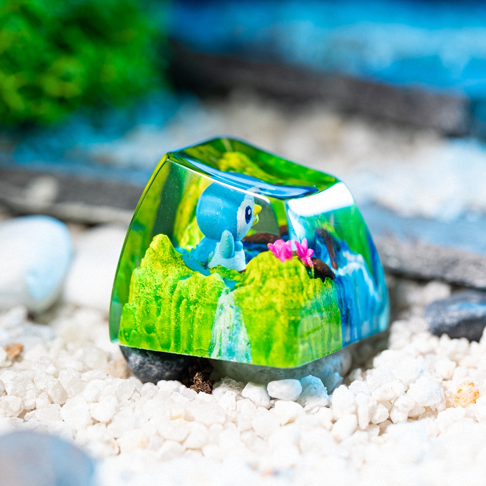 Pokemon - Piplup Artisan Keycap Breakwooden 5