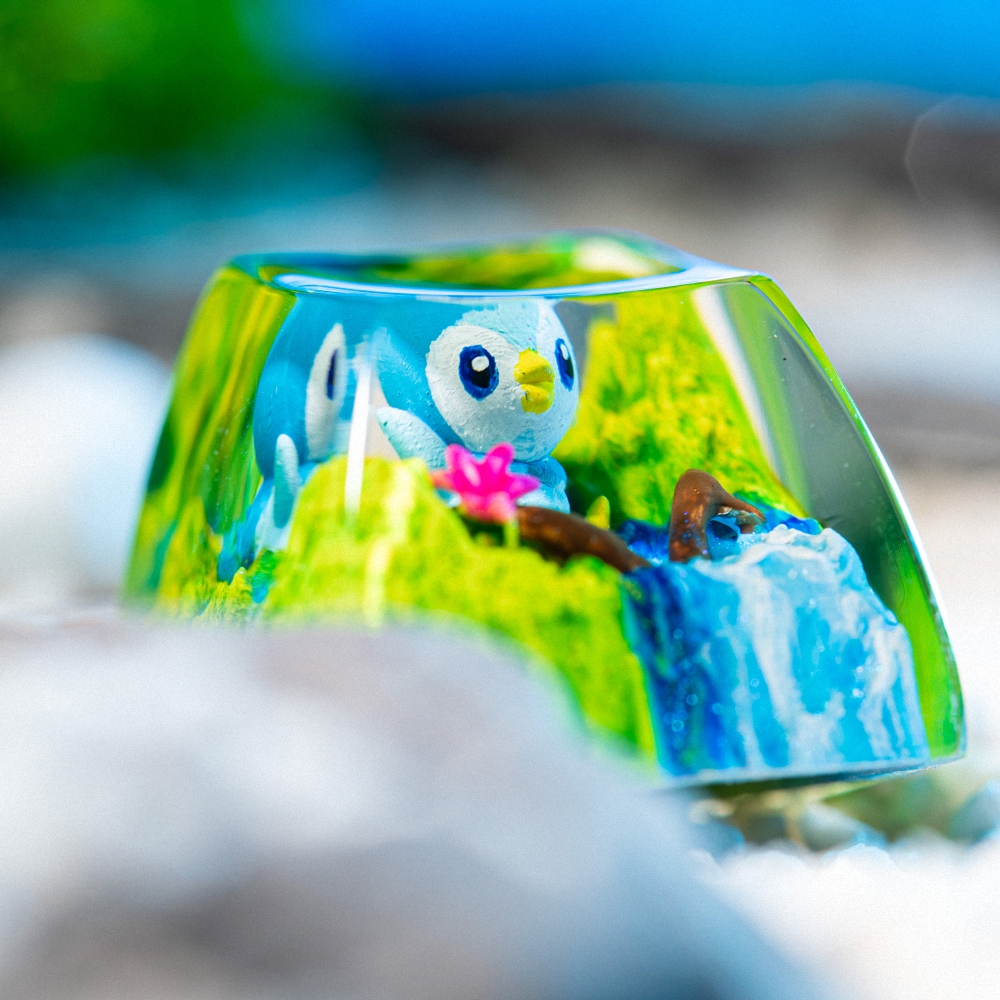 Pokemon - Piplup Artisan Keycap Breakwooden 5