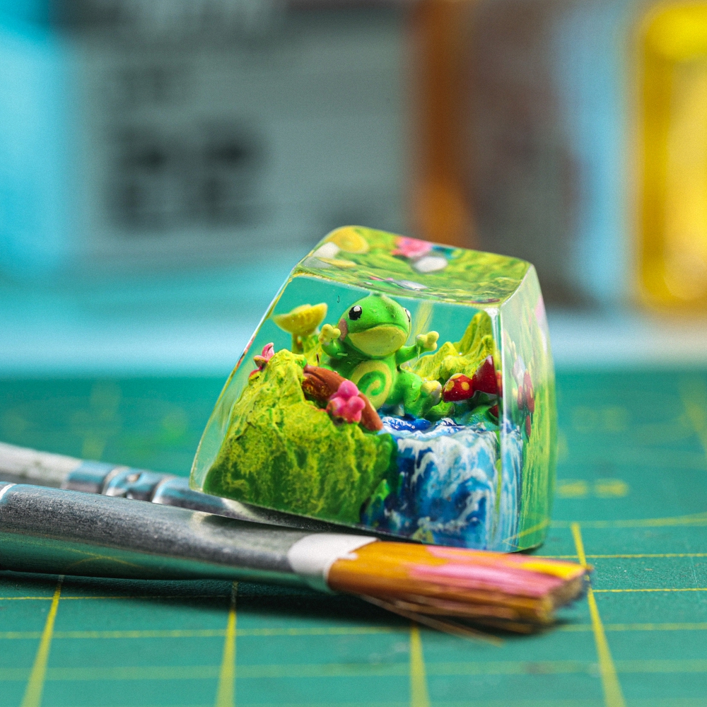 Pokemon - Politoed Artisan Keycap Breakwooden