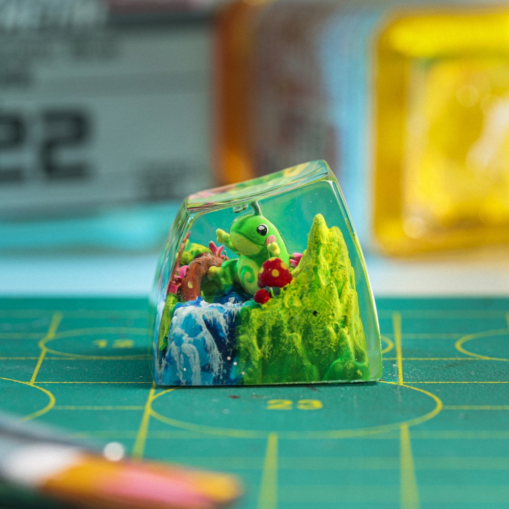 Pokemon - Politoed Artisan Keycap Breakwooden