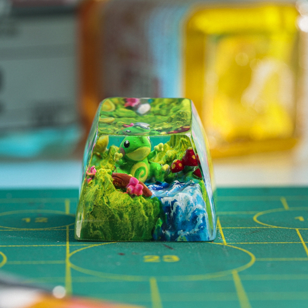 Pokemon - Politoed Artisan Keycap Breakwooden