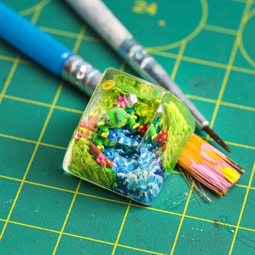 Pokemon - Politoed Artisan Keycap Breakwooden