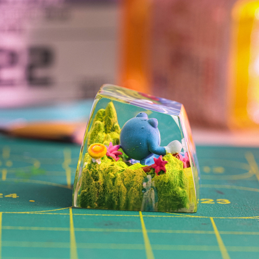 Pokemon - Poliwrath Artisan Keycap Breakwooden