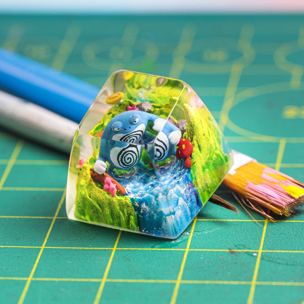 Pokemon - Poliwrath Artisan Keycap Breakwooden