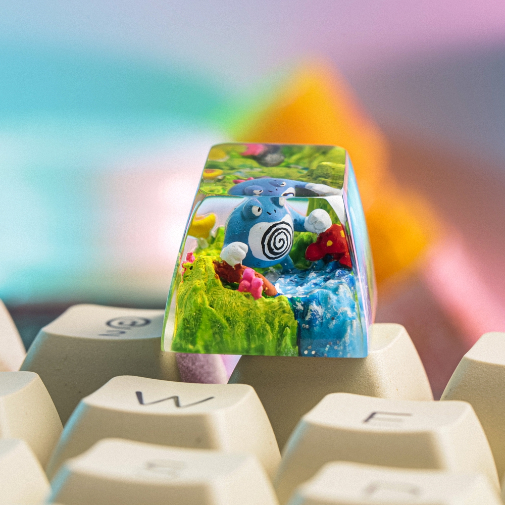 Pokemon - Poliwrath Artisan Keycap Breakwooden 2