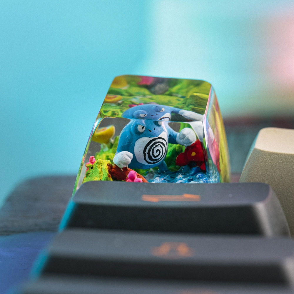 Pokemon - Poliwrath Artisan Keycap Breakwooden 2