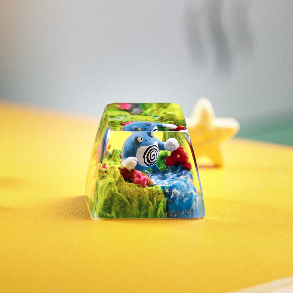 Pokemon - Poliwrath Artisan Keycap Breakwooden 4