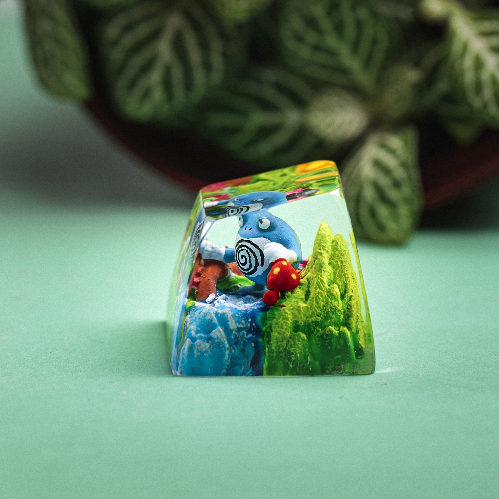 Pokemon - Poliwrath Artisan Keycap Breakwooden 4