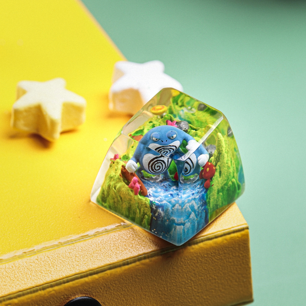 Pokemon - Poliwrath Artisan Keycap Breakwooden 4
