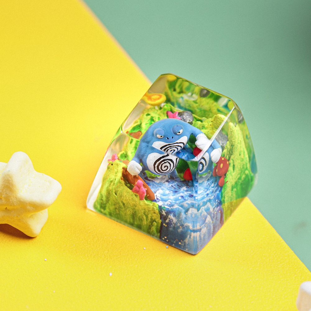 Pokemon - Poliwrath Artisan Keycap Breakwooden 4