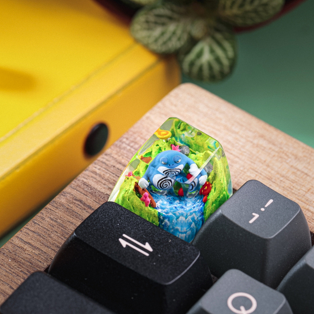 Pokemon - Poliwrath Artisan Keycap Breakwooden 4