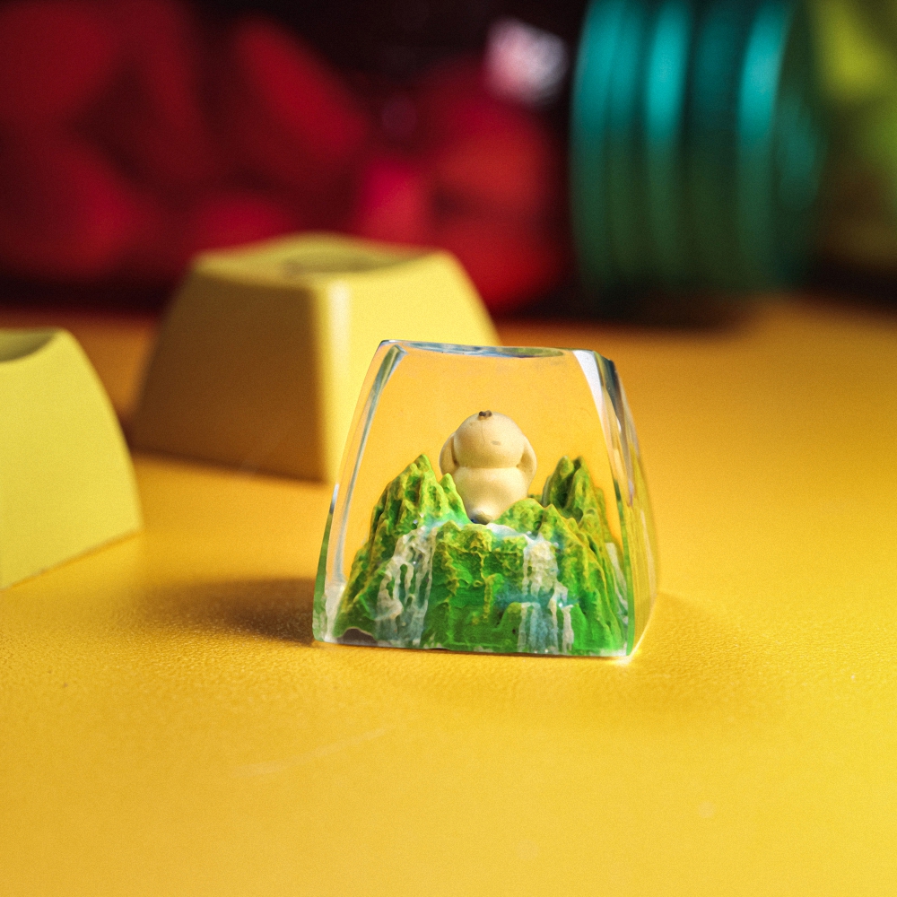 Pokemon - Psyduck Artisan Keycap Breakwooden 11