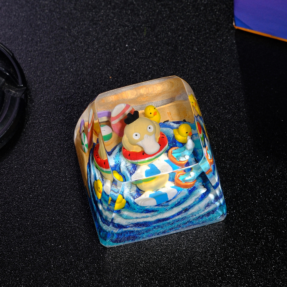 Pokemon - Psyduck Artisan Keycap Breakwooden 18