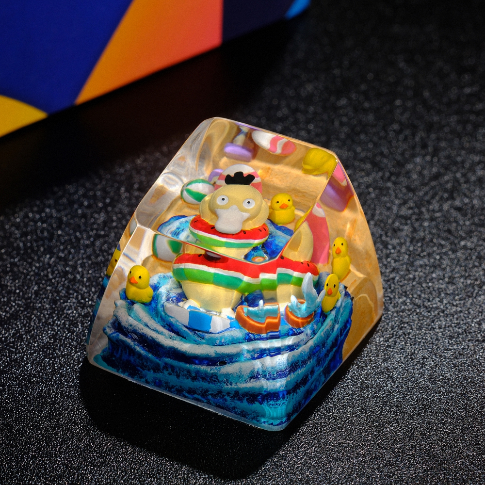 Pokemon - Psyduck Artisan Keycap Breakwooden 18