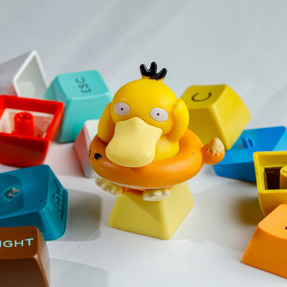 Pokemon - Psyduck Artisan Keycap Breakwooden 2