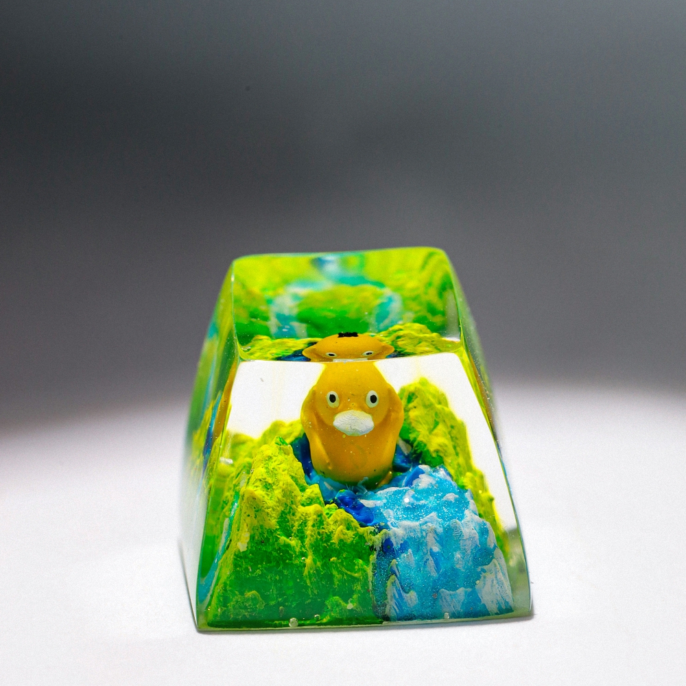 Pokemon - Psyduck Artisan Keycap Breakwooden 3