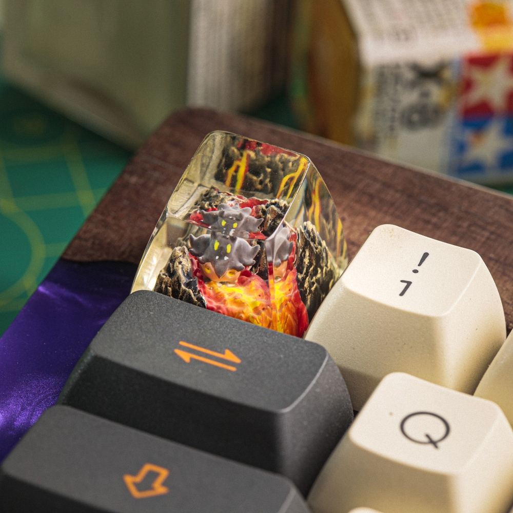 Pokemon - Pumpkaboo Artisan Keycap Breakwooden