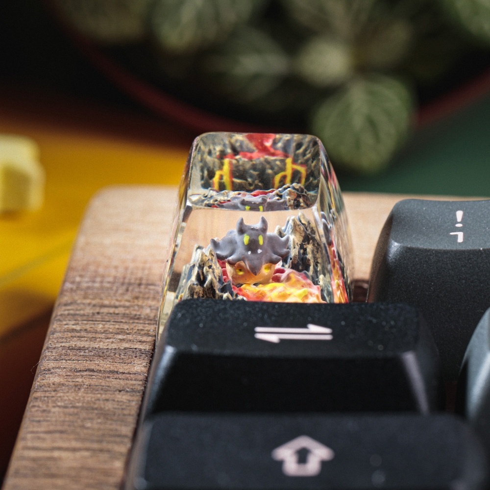 Pokemon - Pumpkaboo Artisan Keycap Breakwooden