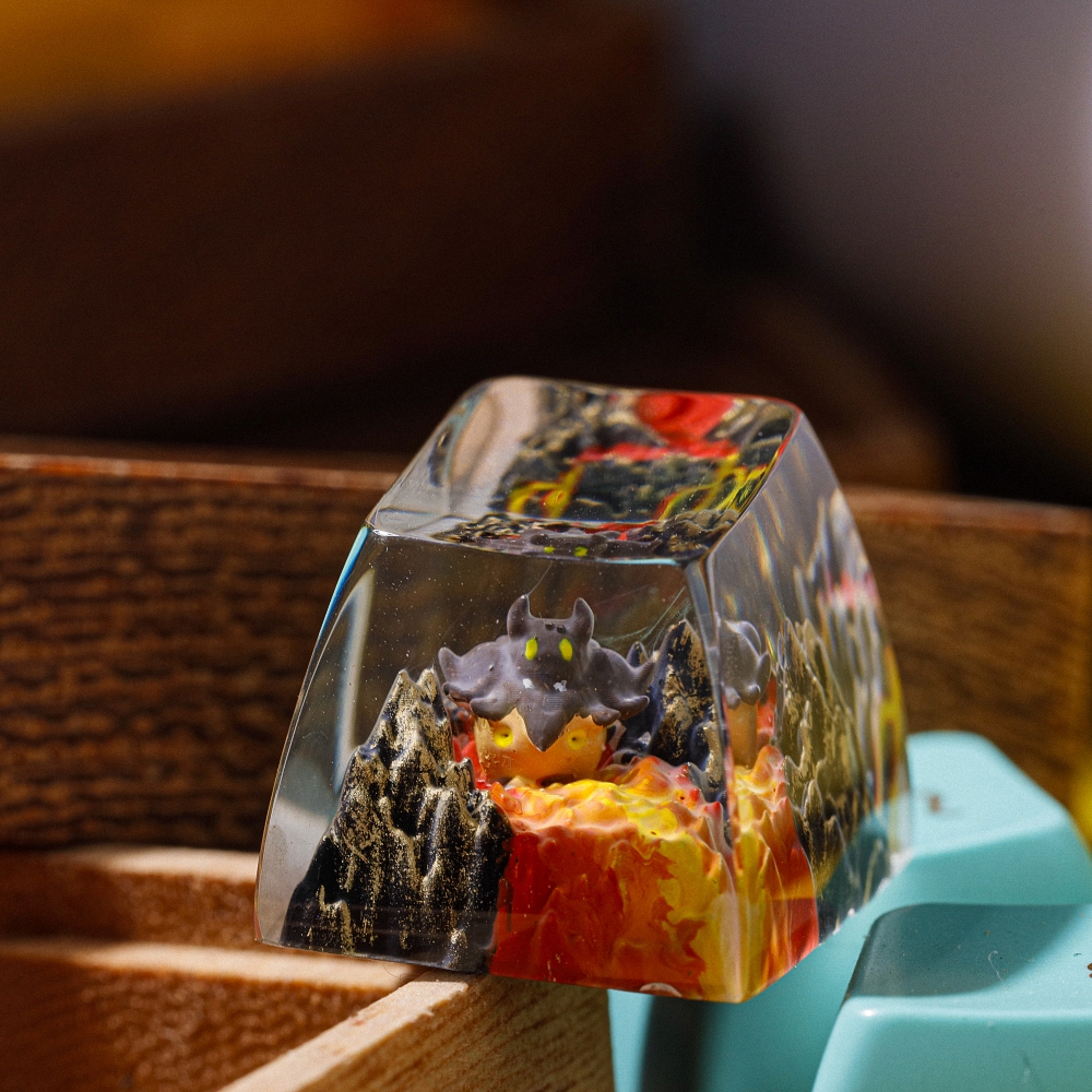 Pokemon - Pumpkaboo Artisan Keycap Breakwooden 2