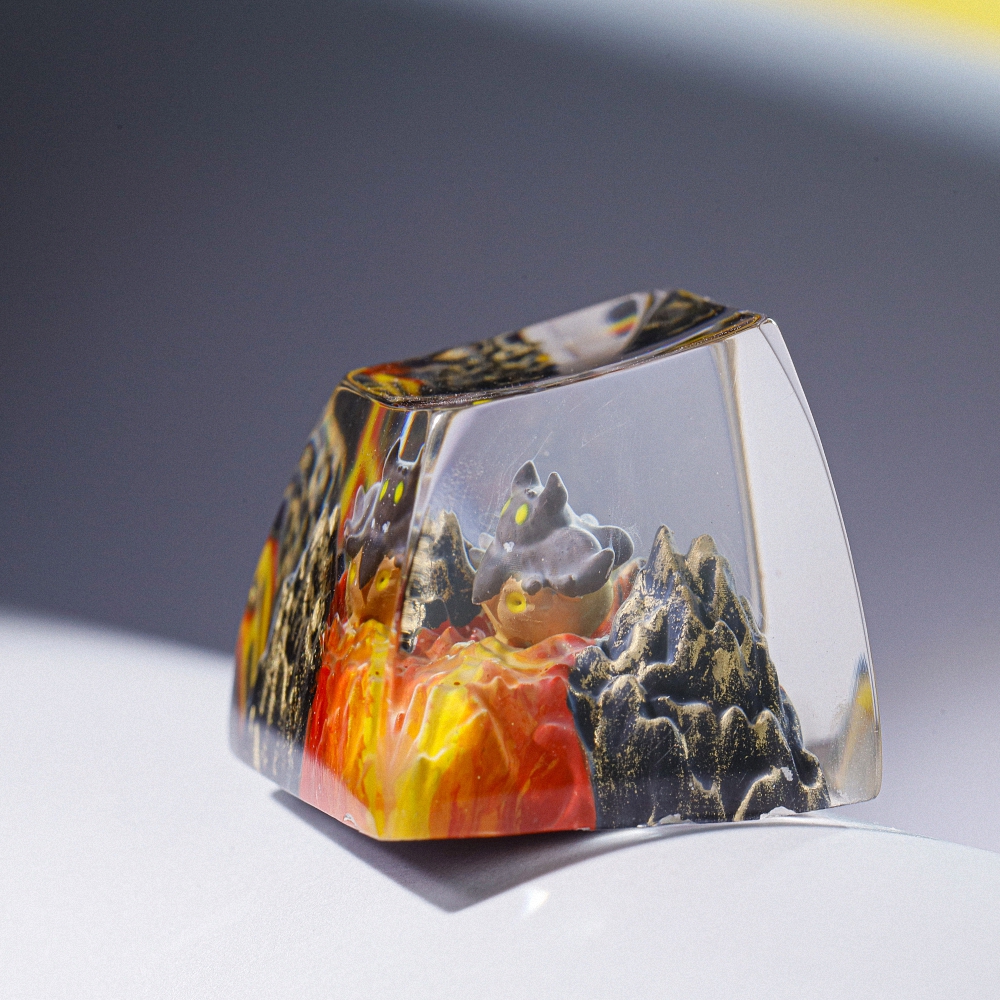 Pokemon - Pumpkaboo Artisan Keycap Breakwooden 2