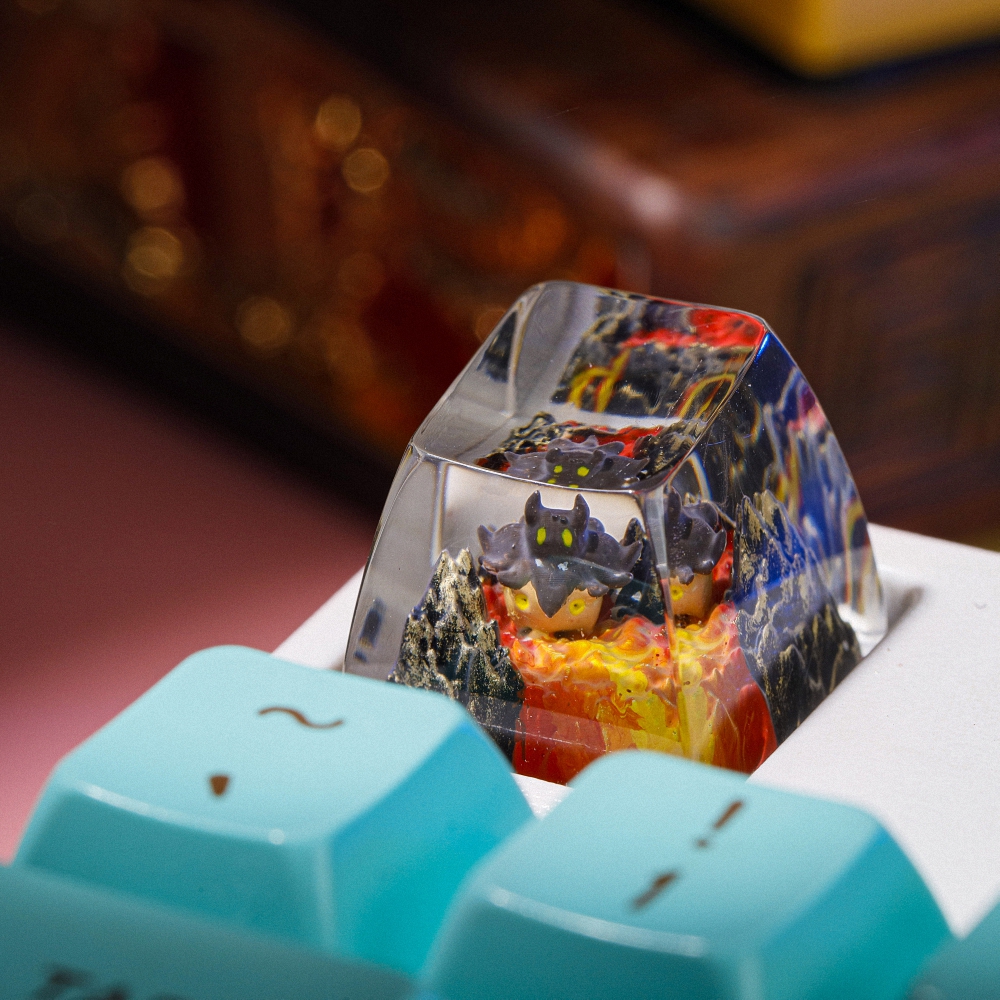 Pokemon - Pumpkaboo Artisan Keycap Breakwooden 2