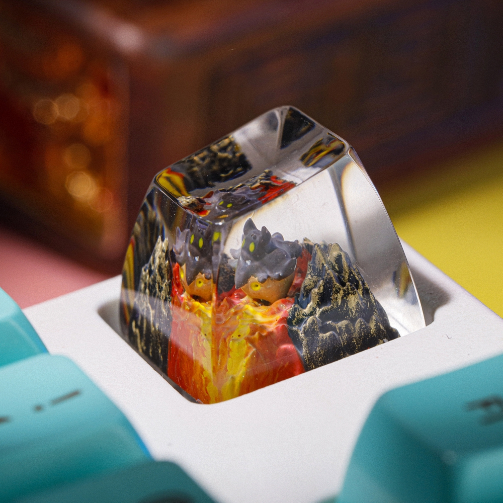 Pokemon - Pumpkaboo Artisan Keycap Breakwooden 2