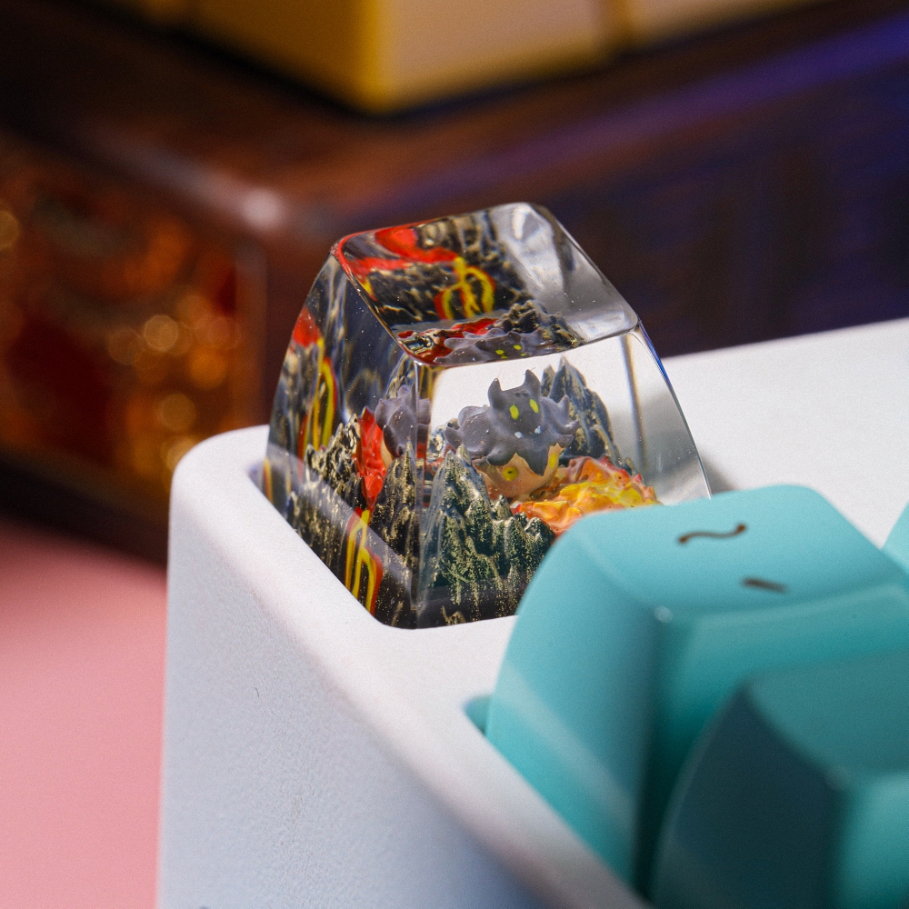 Pokemon - Pumpkaboo Artisan Keycap Breakwooden 2