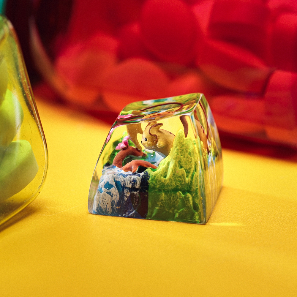 Pokemon - Raichu Artisan Keycap Breakwooden 5