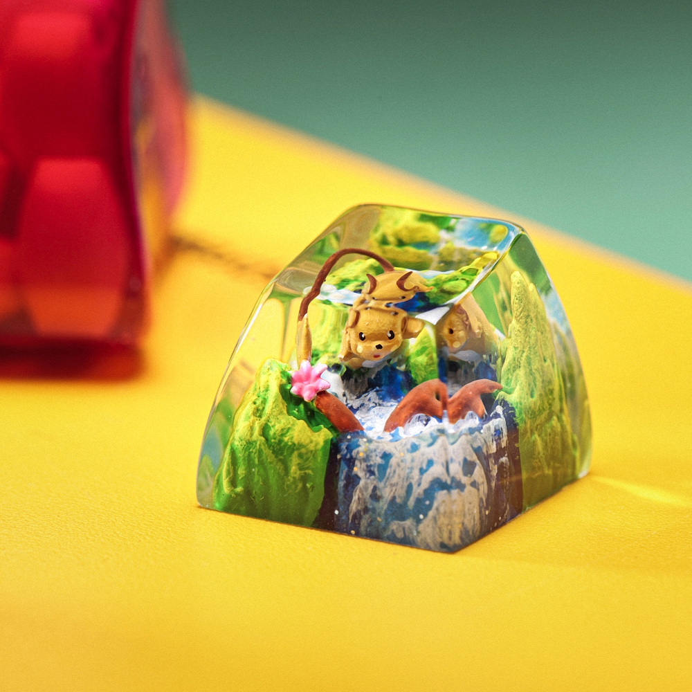 Pokemon - Raichu Artisan Keycap Breakwooden 5