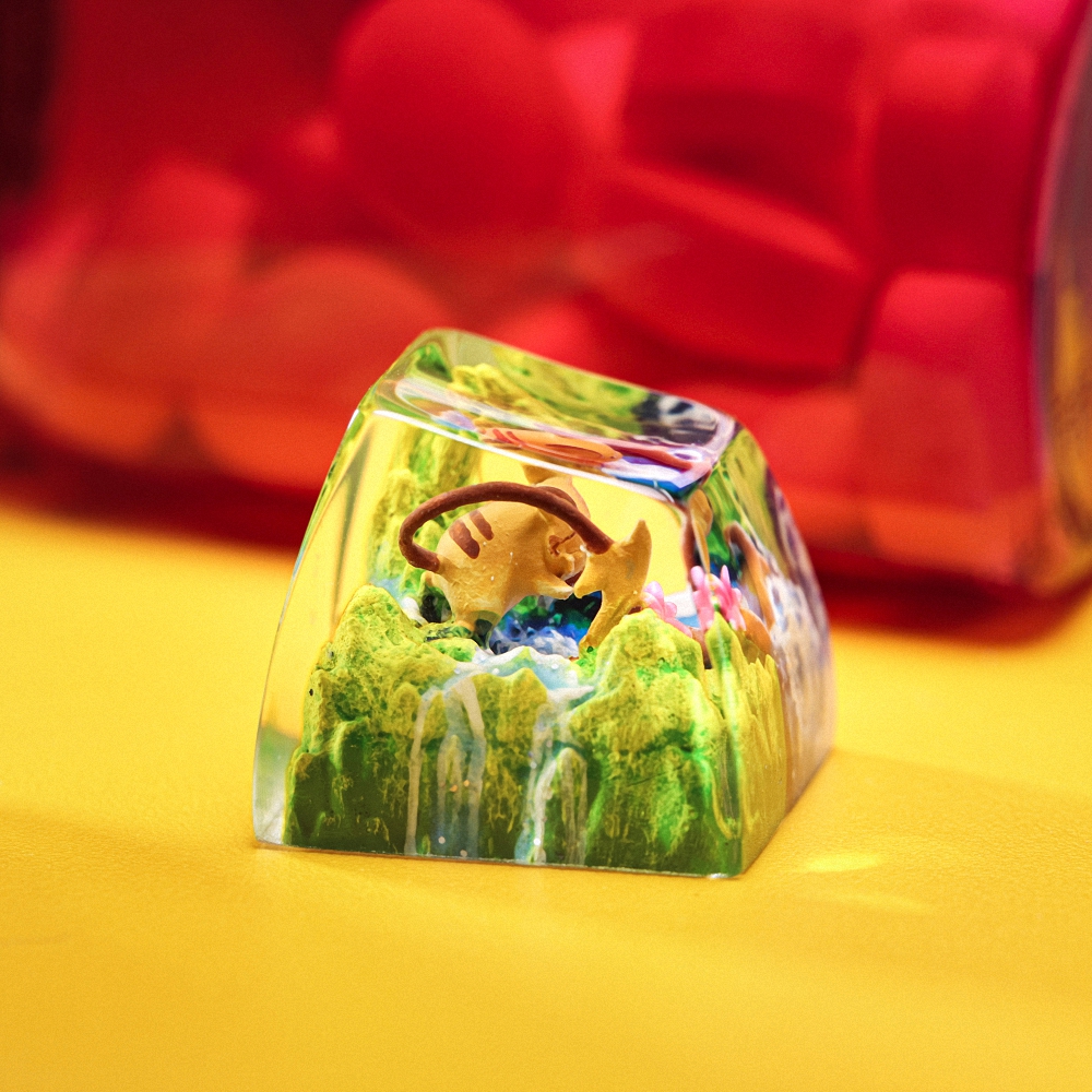 Pokemon - Raichu Artisan Keycap Breakwooden 5