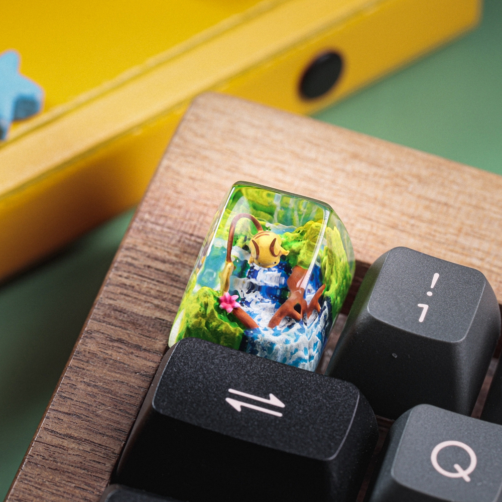 Pokemon - Raichu Artisan Keycap Breakwooden 6