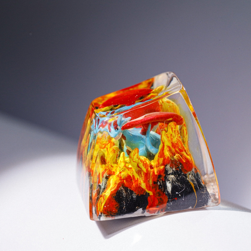 Pokemon - Salamence Artisan Keycap Breakwooden