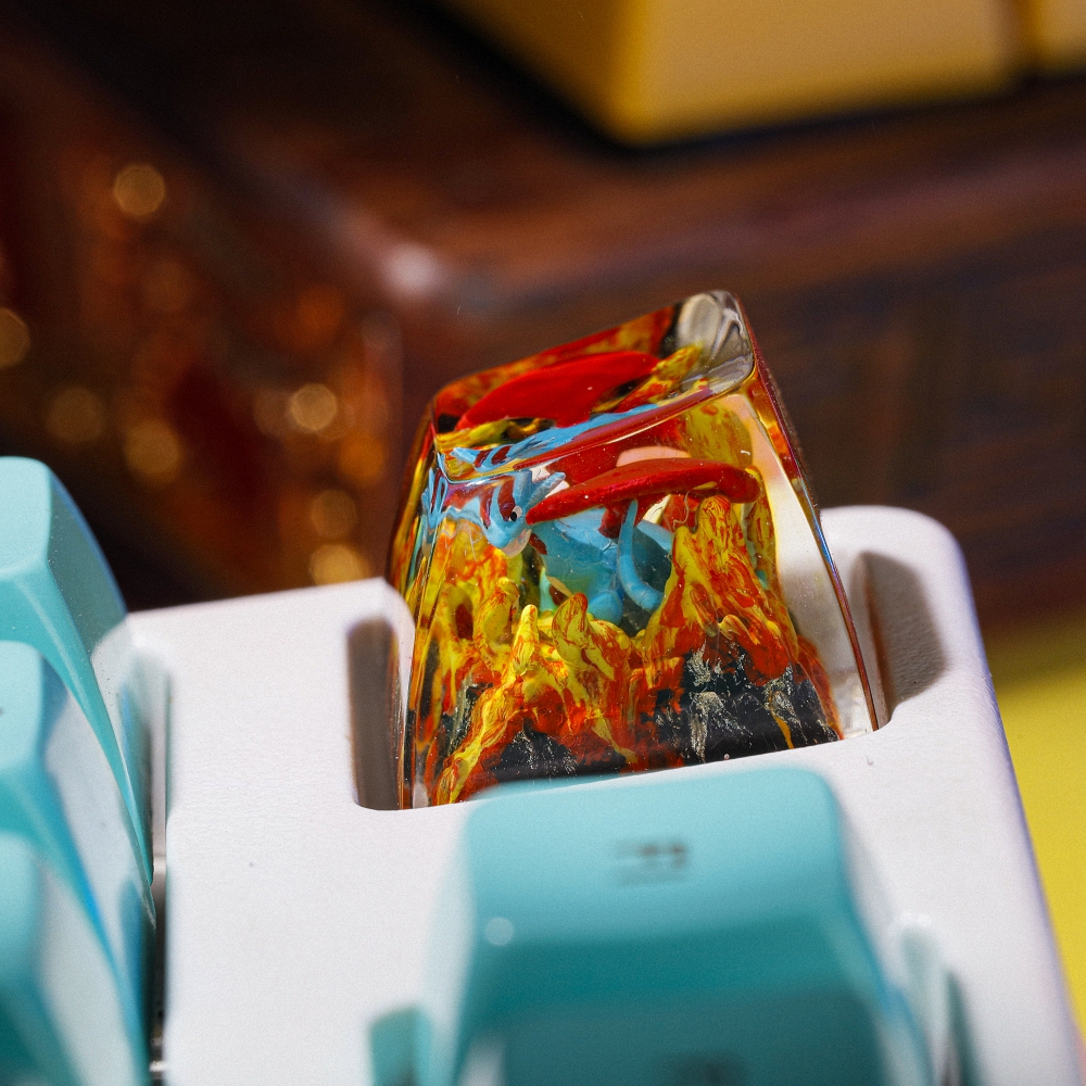 Pokemon - Salamence Artisan Keycap Breakwooden