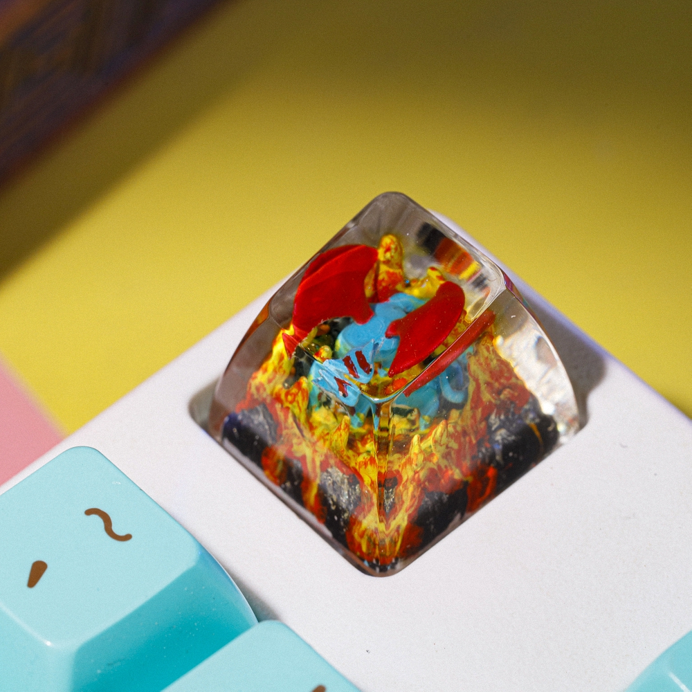 Pokemon - Salamence Artisan Keycap Breakwooden