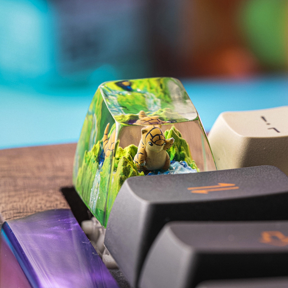Pokemon - Sandshrew Artisan Keycap Breakwooden 2