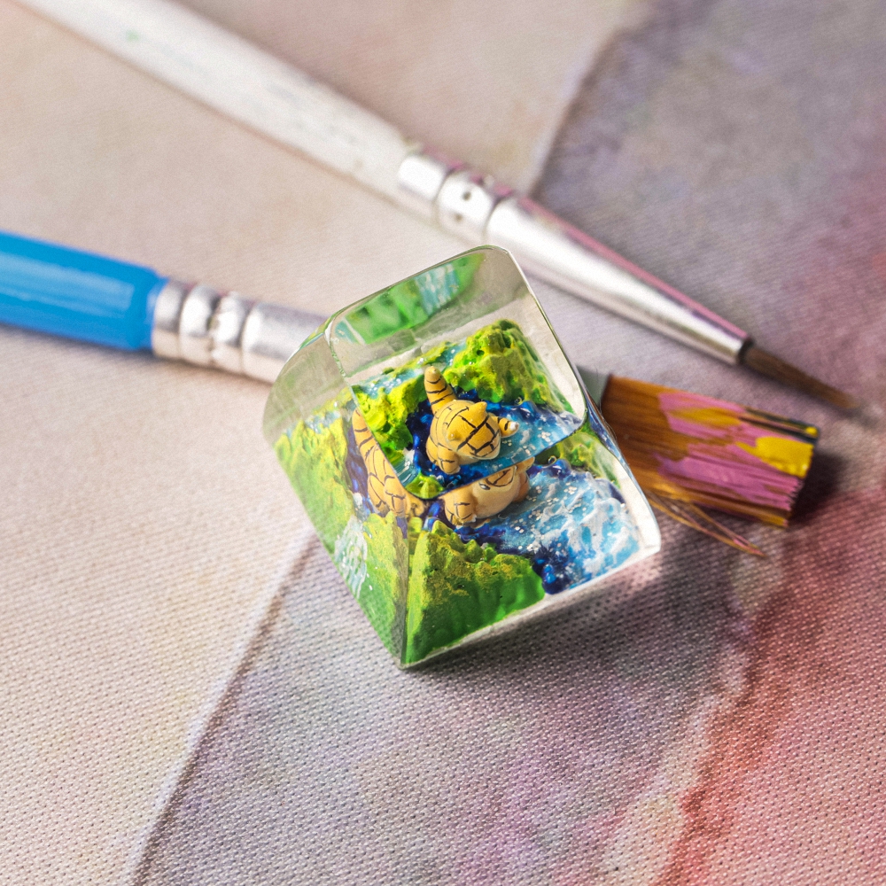 Pokemon - Sandshrew Artisan Keycap Breakwooden 3