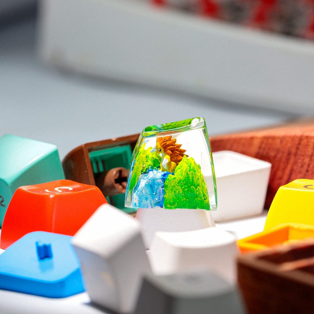 Pokemon - Sandslash Artisan Keycap Breakwooden