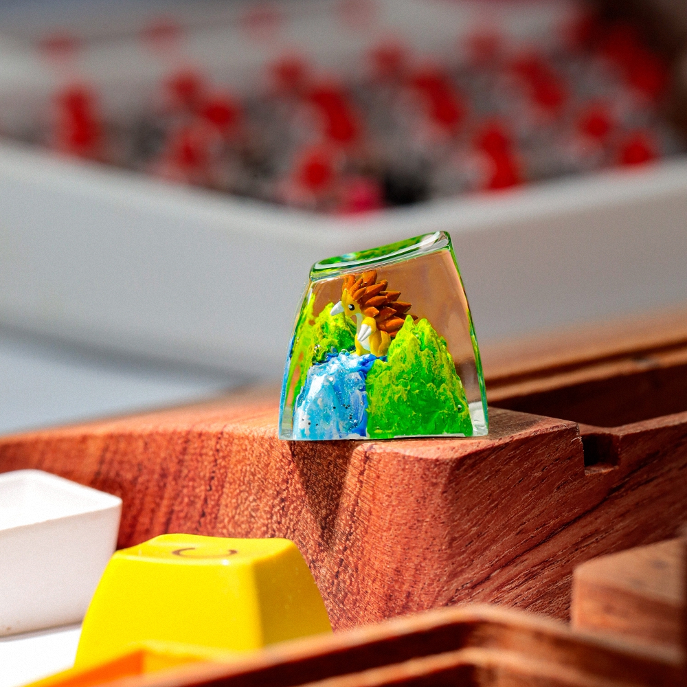 Pokemon - Sandslash Artisan Keycap Breakwooden