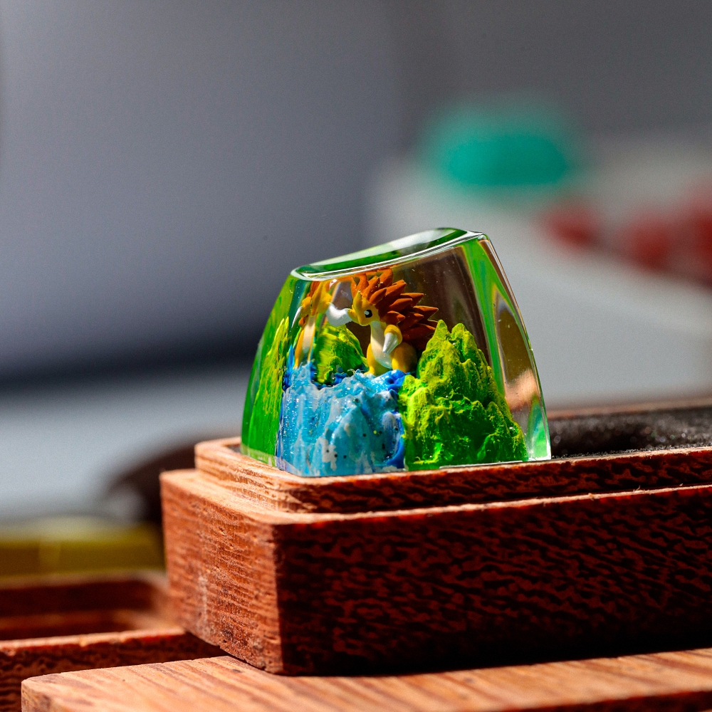 Pokemon - Sandslash Artisan Keycap Breakwooden