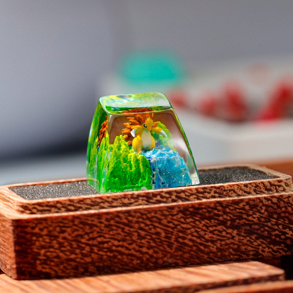 Pokemon - Sandslash Artisan Keycap Breakwooden