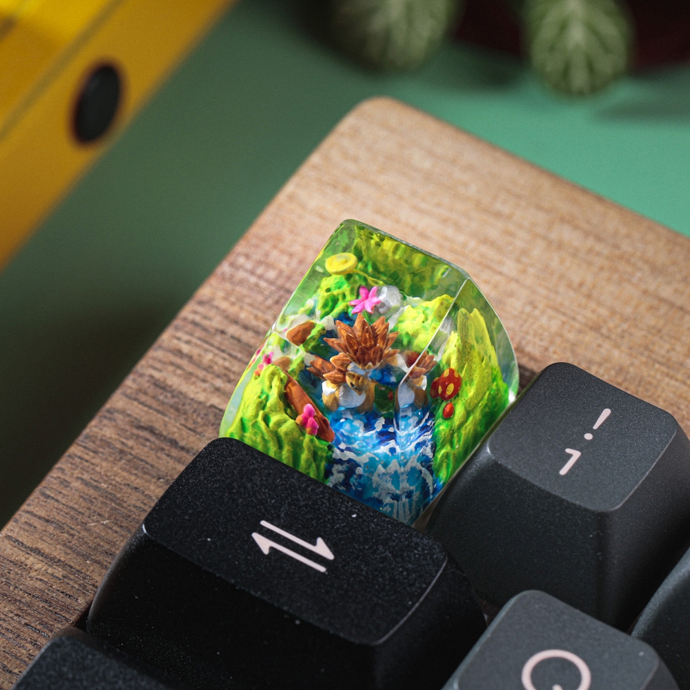 Pokemon - Sandslash Artisan Keycap Breakwooden 2