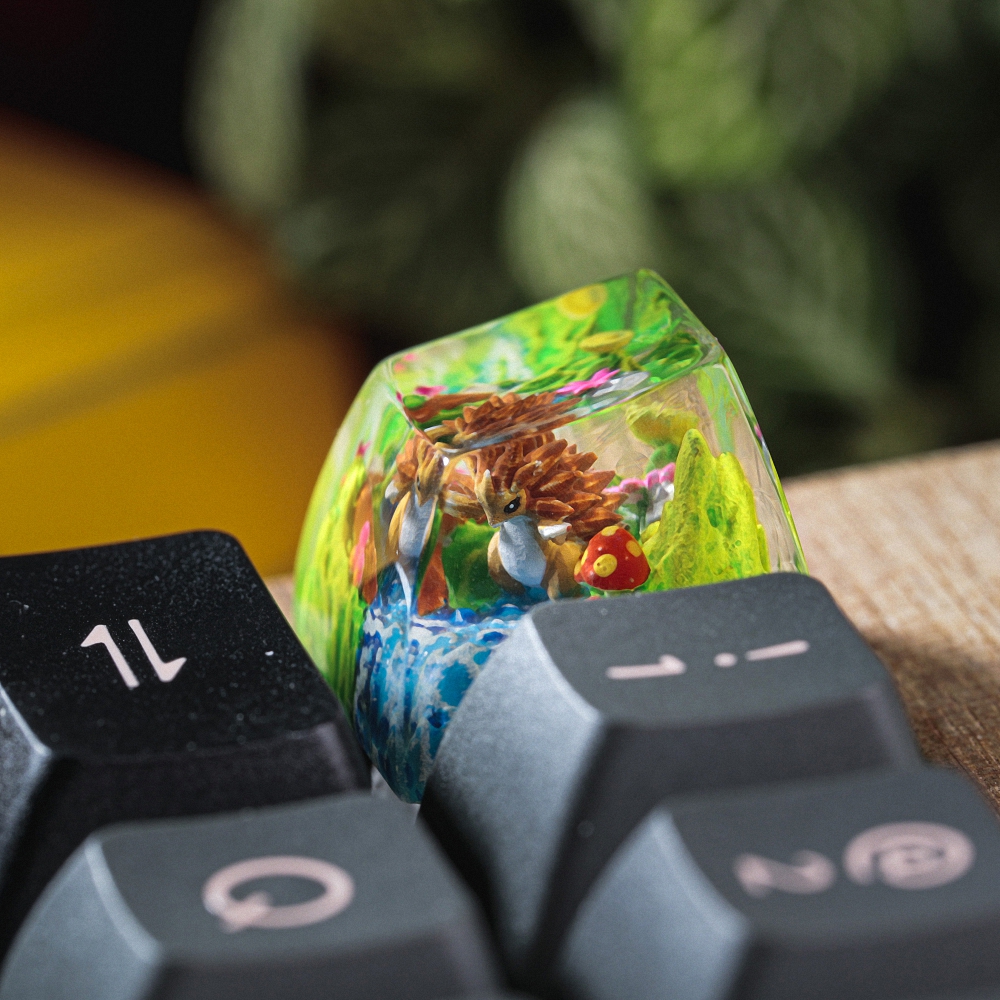 Pokemon - Sandslash Artisan Keycap Breakwooden 2