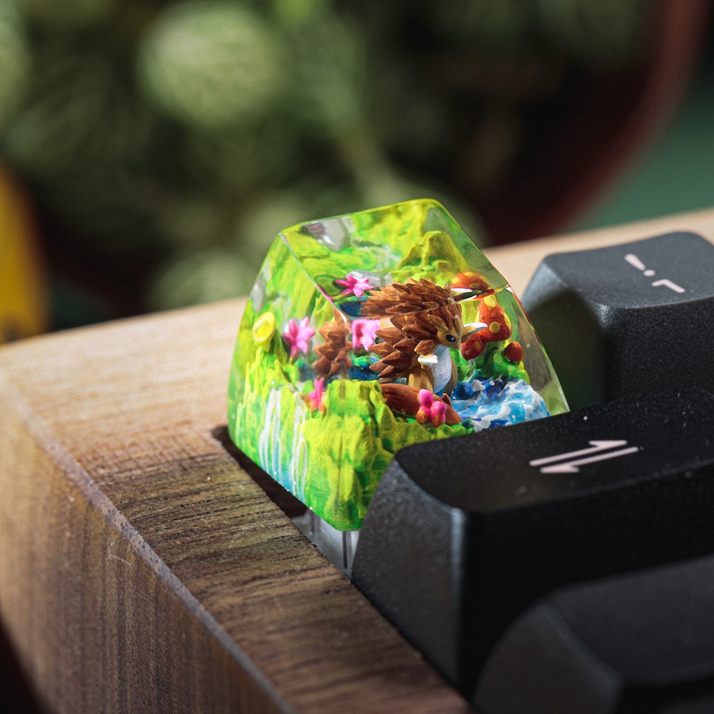 Pokemon - Sandslash Artisan Keycap Breakwooden 2