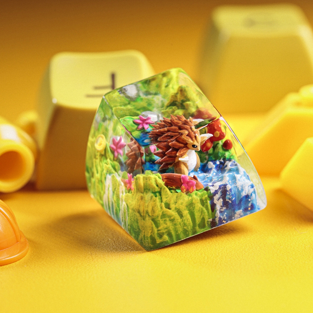Pokemon - Sandslash Artisan Keycap Breakwooden 3