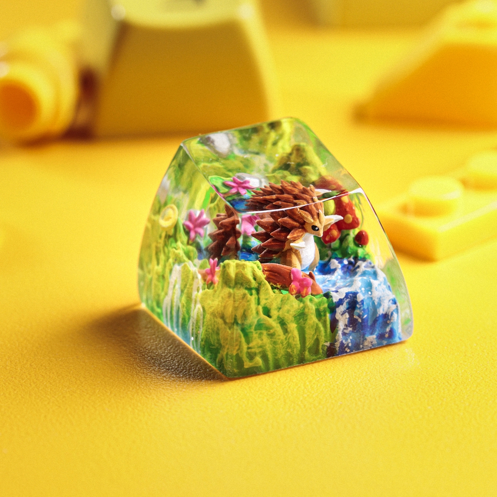 Pokemon - Sandslash Artisan Keycap Breakwooden 3