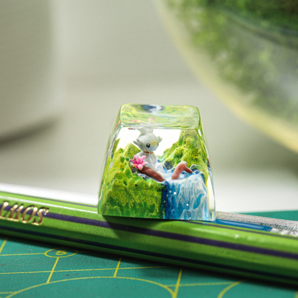 Pokemon - Scorbunny Artisan Keycap Breakwooden