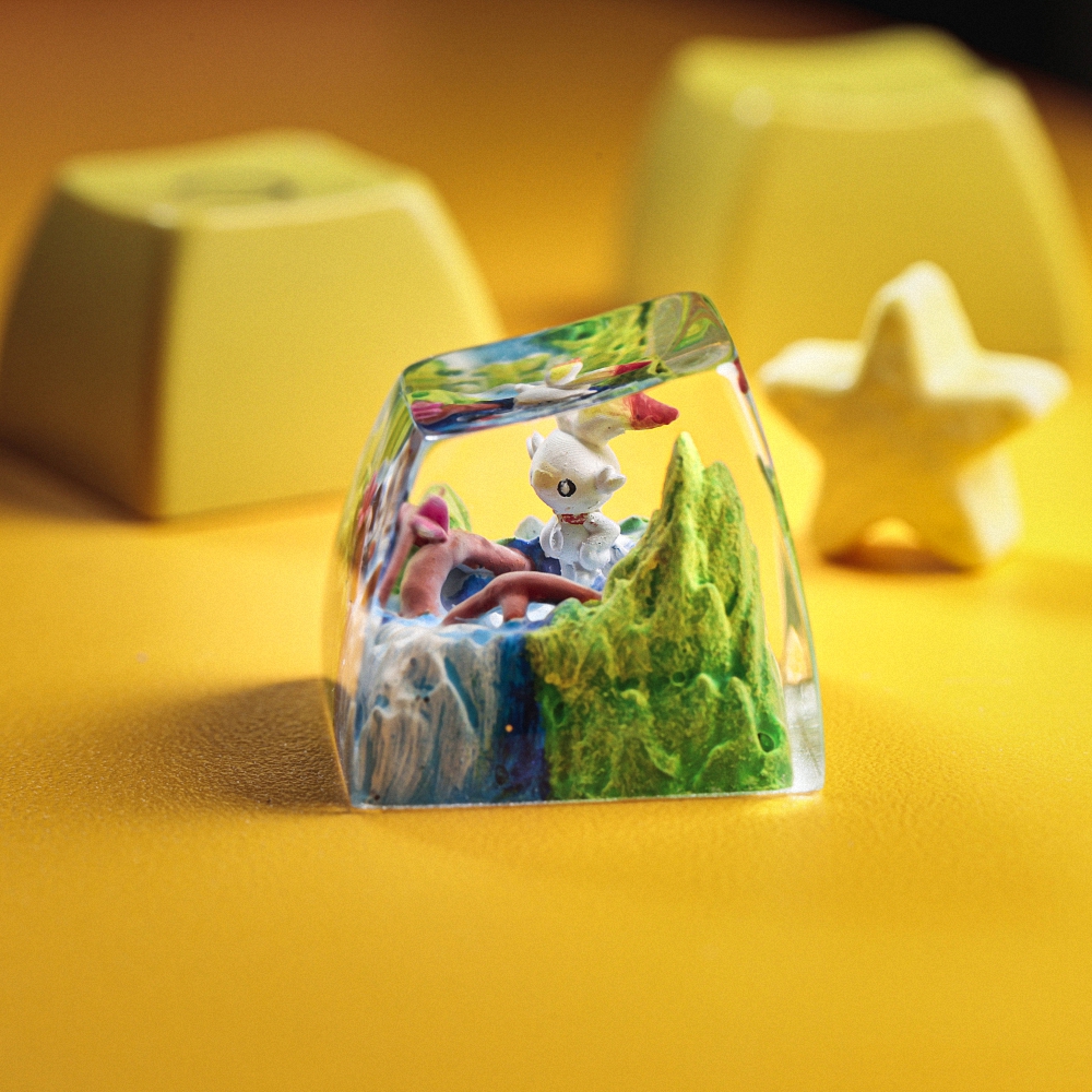 Pokemon - Scorbunny Artisan Keycap Breakwooden 3